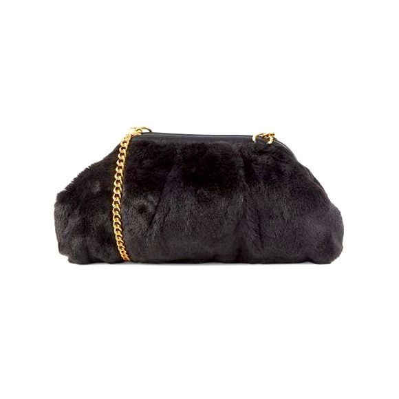 NWT Faux Fur CONVERTIBLE Clutch | elegant + sophisticated 💎 - Picture 2 of 5